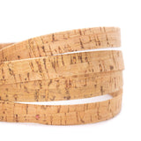 10meters Natural rustic flat cork cord