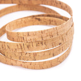 Cordon en liège plat rustique naturel 15 mm COR-592 (10 mètres)