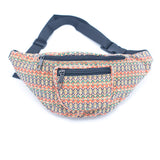 Eco-Friendly Waist Bag: 16 Cork Prints, Multi-pocket