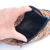 Eco-Friendly Waist Bag: 16 Cork Prints, Multi-pocket