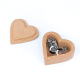 Eco-Friendly Treasure Chest: Heart-Shaped Cork Keepsake Box