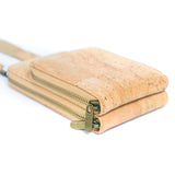 Eco-Friendly Phone Bag: Stylish Cork with Multiple Compartments