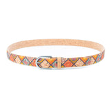 Floral Finesse: Women's Cork Belt with Nature's Charm