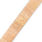 Men's Cork Leather Belt Width 3.3cm Black Metal Buckle L-525