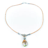 Women's Portuguese cork necklace N-100-MIX-4