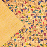 Wholesale fabric Cork leather vine leaves