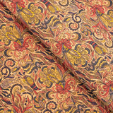 Plant pattern wholesale cork fabric