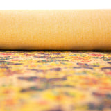 Colourful butterflies and flowers pattern Cork Fabric COF-255 - CORKADIA