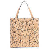 The Natural Cork Geometric Tote Bag