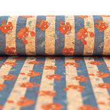 Beach Stripes Cork Fabric- Cof-138-A Cork Fabric