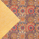 Cork fabric tile with mosaic design COF-289 - CORKADIA
