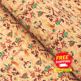 Birds Of Paradise Cork Fabric- Cof-365-New Cork Fabric