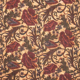 Botanical Floral Bursts- Vegan Fabric-Cof-308-A Cork Fabric