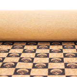 Checkered Chess Leopard Print Cork Fabric-Cof-283-A Cork Fabric