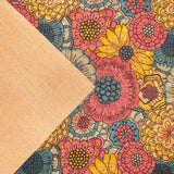Chrysanthemums On Cork Fabric Cof-395