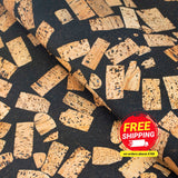Cork Fabric Blended With Coffee Beans - Natural Material Cof-364-B Cork Fabric