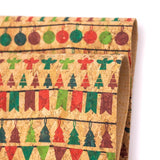 Natural cork Christmas Fabric Collection Christmas pattern COF-326 - CORKADIA