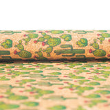 Desert Cactus Patterns Cork Fabric Cof-254 Cork Fabric