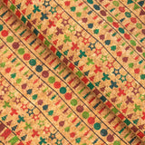 Natural cork Christmas Fabric Collection Christmas pattern COF-326 - CORKADIA