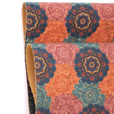 Flower pattern cork fabric cork sheet korkstoff COF-310 - CORKADIA