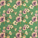 Flower Green Pattern Cork Fabric Cof-351-A Cork Fabric