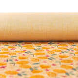 Fresh Lemon And Daisy Cork Fabric- Cof-133 Cork Fabric