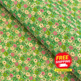 Garden Floral Cork Fabric Cof-347-A Cork Fabric