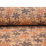 Maple Leaf Patterns And Circles Pattern Cork Fabric Cof-388 Cork