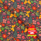 Natural Cork Fabric With Black Base Pattern Featuring Butter Cof-480 Cork Fabric