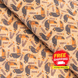 Pecan And Twig Cork Fabric Cof-358-A Cork Fabric