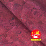 Rich Magenta Wine Red Cork Fabric Texture Cof-491 Cork Fabric
