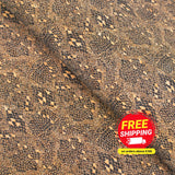 Serpent Skin Pattern Printed Cork Fabric Material Cof-312-A Cork Fabric