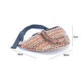 Eco-Friendly Waist Bag: 16 Cork Prints, Multi-pocket