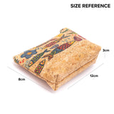 Porte-monnaie et porte-cartes à fermeture éclair à carreaux BAG-2048-D (5 unités)