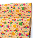 Sweet Popsicle- Printed Cork Fabric- Cof-193 Cork Fabric