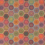 Vibrant Bohemian Medallion Cork Fabric Design Cof-487 Cork Fabric