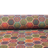 Vibrant Bohemian Medallion Cork Fabric Design Cof-487 Cork Fabric