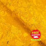 Yellow Cork Golden Sunshine Fabric Cof-492 Cork Fabric