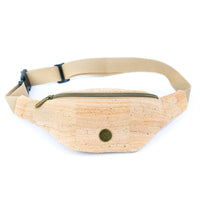 Natural Cork Waist Bag with Adjustable Strap – Lightweight Vegan Fanny Pack