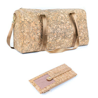 Limited Edition: Cork Duffel Travel Bag & Wallet Set