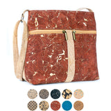 Women's Cork Zipper Bag | Vegan Leather