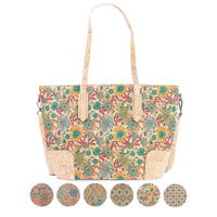 Printed Cork Tote Bag