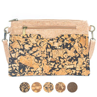 Cork and Coffee Bean Crossbody Bag and Clutch BAG-2290