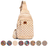 Printed Cork Women's Chest Bag Sling Bag BAGD-566