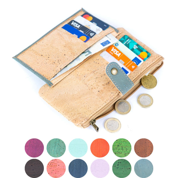Cork Wallet with Card Slots & Coin Pocket