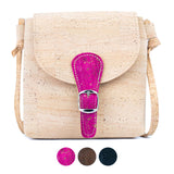 Cork Phone Crossbody Bag – Lightweight Mini Vegan Shoulder Bag in Natural Cork