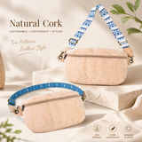 Cork Crossbody Belt Bag with Strap Options