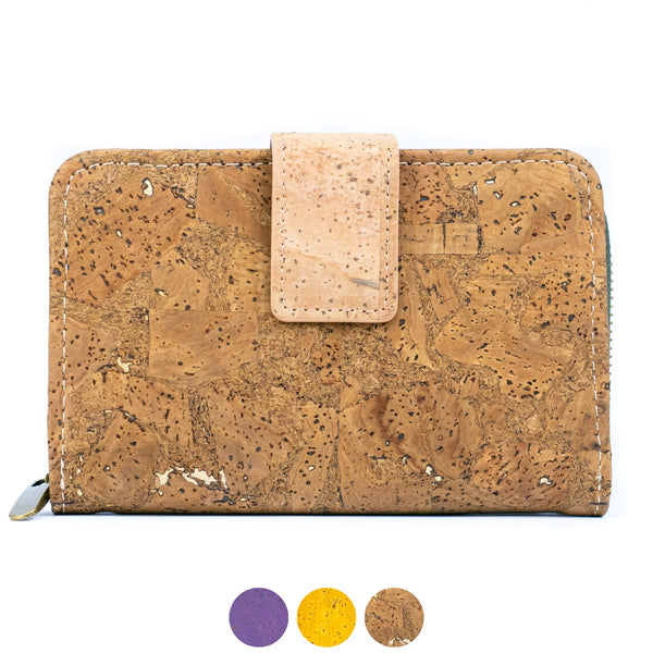 Medium-Sized Women’s Cork Wallet – RFID Protected