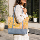 Cork & Washable Paper Tote Bag for Women