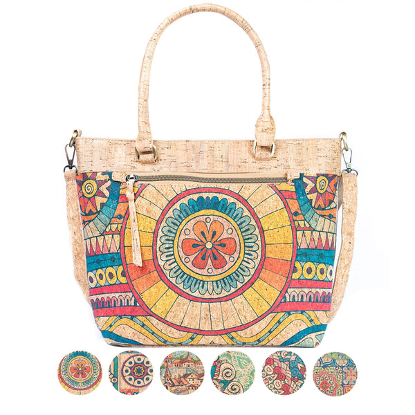 Printed Cork Crossbody & Handbag